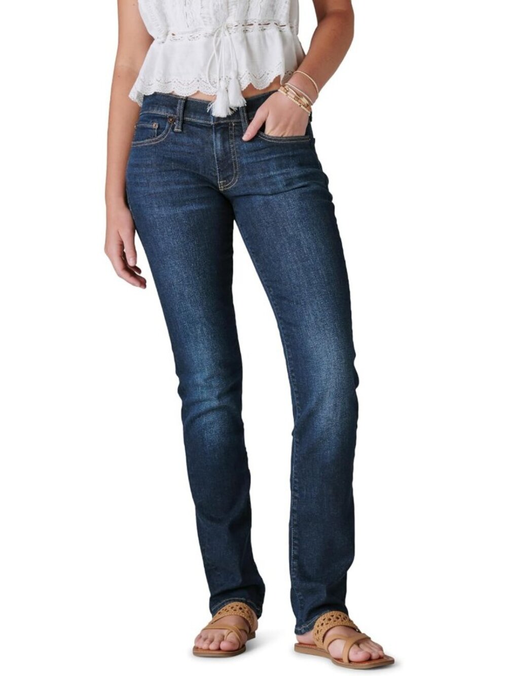 Stylish Women's Sweet Straight Jeans - Comfortable Fit, Versatile Denim, Perfect